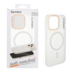 قاب اورجینال Syndee پشت مات MagSafe مدل Apple iPhone 13 Pro - سفید (پک دار )