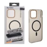 قاب اورجینال Syndee پشت مات MagSafe مدل Apple iPhone 12 Pro Max - مشکی (پک دار )