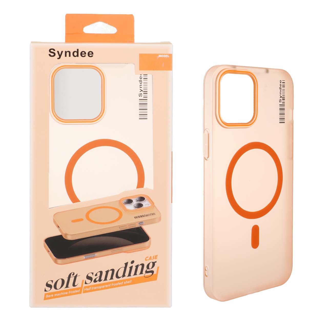 1563172 قاب اورجینال Syndee پشت مات MagSafe مدل Apple iPhone 12 Pro Max - نارنجی (پک دار ) - تصویر 1