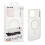 قاب اورجینال Syndee پشت مات MagSafe مدل Apple iPhone 12 Pro Max - سفید (پک دار )