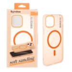 قاب اورجینال Syndee پشت مات MagSafe مدل Apple iPhone 12 Pro / iPhone 12 - نارنجی (پک دار )