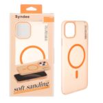 قاب اورجینال Syndee پشت مات MagSafe مدل Apple iPhone 11 Pro Max - نارنجی (پک دار )