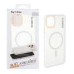 قاب اورجینال Syndee پشت مات MagSafe مدل Apple iPhone 11 Pro Max - سفید (پک دار )
