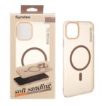 قاب اورجینال Syndee پشت مات MagSafe مدل Apple iPhone 11 Pro Max - صحرایی (پک دار )