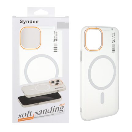 قاب اورجینال Syndee پشت مات MagSafe مدل Apple iPhone 11 Pro - سفید (پک دار )