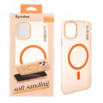 قاب اورجینال Syndee پشت مات MagSafe مدل Apple iPhone 11 - نارنجی (پک دار )