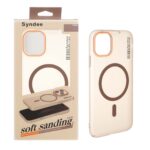 قاب اورجینال Syndee پشت مات MagSafe مدل Apple iPhone 11 - صحرایی (پک دار )