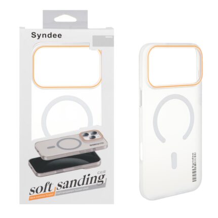 قاب اورجینال Syndee پشت مات MagSafe مدل Apple iPhone 17 Pro Max - سفید (پک دار )