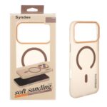 قاب اورجینال Syndee پشت مات MagSafe مدل Apple iPhone 17 Pro Max - صحرایی (پک دار )