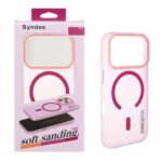قاب اورجینال Syndee پشت مات MagSafe مدل Apple iPhone 17 Pro - سرخابی (پک دار )