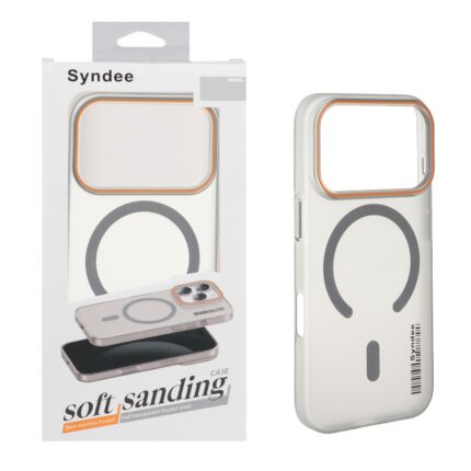 قاب اورجینال Syndee پشت مات MagSafe مدل Apple iPhone 17 Pro - خاکستری (پک دار )