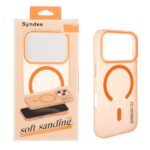 قاب اورجینال Syndee پشت مات MagSafe مدل Apple iPhone 17 Pro - نارنجی (پک دار )