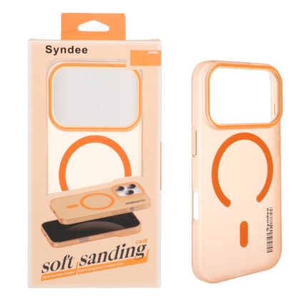 قاب اورجینال Syndee پشت مات MagSafe مدل Apple iPhone 17 Pro - نارنجی (پک دار )
