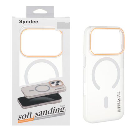 قاب اورجینال Syndee پشت مات MagSafe مدل Apple iPhone 17 Pro - سفید (پک دار )