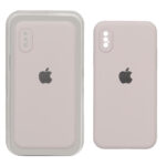 قاب سیلیکونی پاک کنی اورجینال Master Quality مدل Apple iPhone X / iPhone XS - خاکی (پک دار)