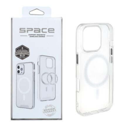 قاب اورجینال Space شفاف Magsafe مدل Apple iPhone 16 Pro (پک دار)
