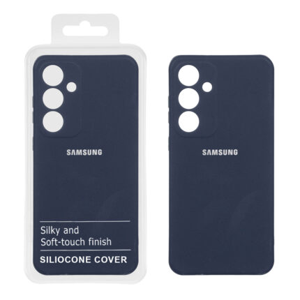 قاب نیو سیلیکون محافظ لنزدار RFF مدل Samsung Galaxy S25 FE - سرمه ای (پک دار)