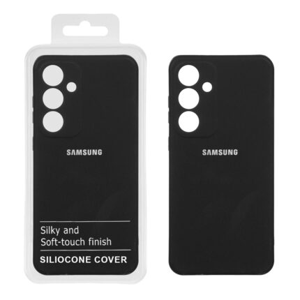 قاب نیو سیلیکون محافظ لنزدار RFF مدل Samsung Galaxy S25 FE - مشکی (پک دار)