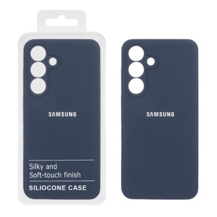 قاب سیلیکونی پاک کنی اورجینال درجه یک Samsung Galaxy S25 FE - سرمه ای (پک دار)