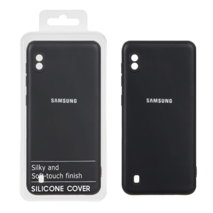 قاب نیو سیلیکون محافظ لنزدار RFF مدل Samsung Galaxy A10 / M10 - مشکی (پک دار)
