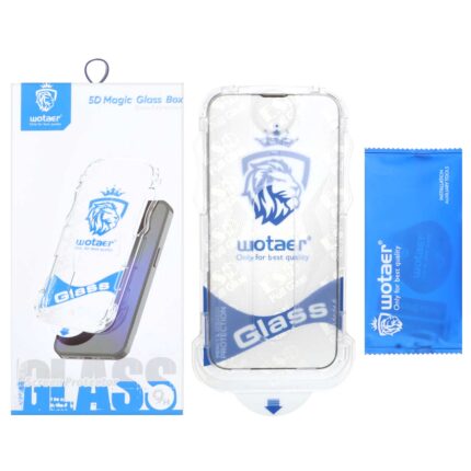 محافظ صفحه نمایش شیشه ای اورجینال Wotaer - Magic Glass Box مدل NTC - Apple iPhone 13 / iPhone 13 Pro / iPhone 14 / 16e (پک دار)