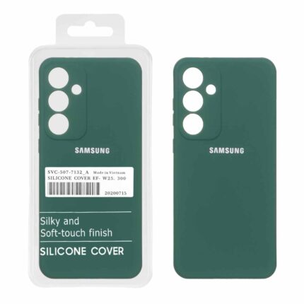 قاب نیو سیلیکون محافظ لنزدار RFF مدل Samsung Galaxy S25 FE - سبز (پک دار)