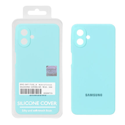 قاب سیلیکونی پاک کنی اورجینال Master Quality مدل Samsung Galaxy A07 - سبز آبی (پک دار)