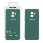 قاب نیو سیلیکون محافظ لنزدار RFF مدل Samsung Galaxy A6 - سبز (پک دار)