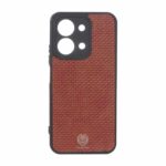 قاب طرح چرم حصیری Golden lion مدل Xiaomi Redmi 15C / Poco C85 - قهوه ای