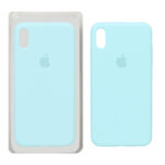 قاب سیلیکونی پاک کنی اورجینال Apple iPhone X Max / iPhone XS Max - فیروزه ای (پک اصلی)