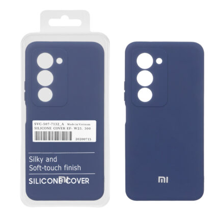 قاب نیو سیلیکون محافظ لنزدار RFF مدل Xiaomi Redmi 15 4G - سرمه ای (پک دار)