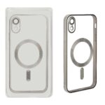 قاب اورجینال الکترواستاتیک Magsafe لنز گلس دار Apple iPhone XR - نقره ای (پک دار)