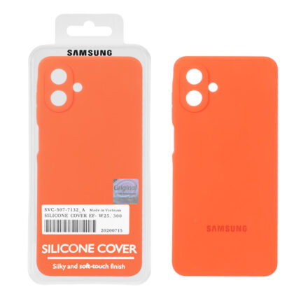 قاب سیلیکونی پاک کنی اورجینال Master Quality مدل Samsung Galaxy A07 - نارنجی (پک دار)