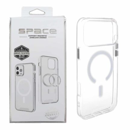 قاب اورجینال Space شفاف Magsafe مدل Apple iPhone 17 Pro Max (پک دار) - VIN
