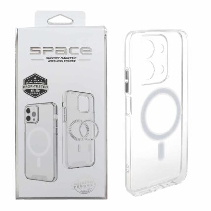قاب اورجینال Space شفاف Magsafe مدل Xiaomi Redmi 15C / Poco C85 (پک دار)