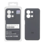 قاب سیلیکونی پاک کنی اورجینال Master Quality مدل Xiaomi Redmi 15C / Poco C85 - خاکستری (پک دار)