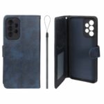کیف موبایل مگنتی درجه یک داخل خز MNC Plus مدل Samsung Galaxy A33 - سرمه ای