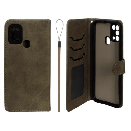 کیف موبایل مگنتی درجه یک داخل خز MNC Plus مدل Samsung Galaxy M31 - سبز زیتونی
