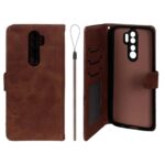 کیف موبایل مگنتی درجه یک داخل خز MNC Plus مدل Xiaomi Redmi Note 8 Pro - قهوه ای