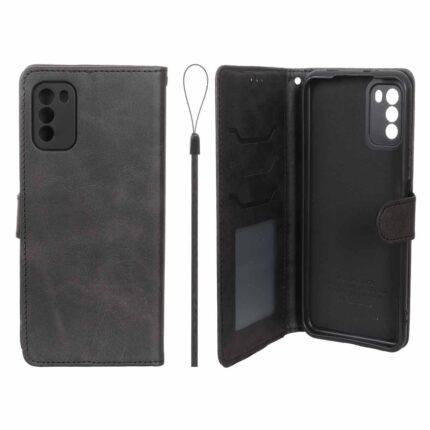 کیف موبایل مگنتی درجه یک داخل خز MNC Plus مدل Xiaomi Poco M3 - مشکی