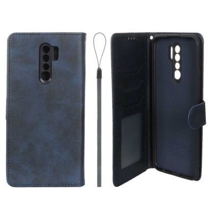 کیف موبایل مگنتی درجه یک داخل خز MNC Plus مدل Xiaomi Redmi 9 / Redmi 9 Prime / Poco M2 - سرمه ای