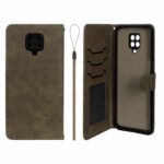 کیف موبایل مگنتی درجه یک داخل خز MNC Plus مدل Xiaomi Redmi Note 9S / Redmi Note 9 Pro / Redmi Note 9 Pro Max - سبز زیتونی