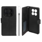 کیف موبایل مگنتی درجه یک داخل خز MNC Plus مدل Xiaomi Redmi Note 14 Pro 5G / Redmi Note 14 Pro Plus 5G / Poco X7 5G - مشکی