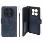 کیف موبایل مگنتی درجه یک داخل خز MNC Plus مدل Xiaomi Redmi Note 14 Pro 5G / Redmi Note 14 Pro Plus 5G / Poco X7 5G - سرمه ای