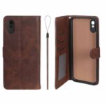 کیف موبایل مگنتی درجه یک داخل خز MNC Plus مدل Xiaomi Redmi 9A / Redmi 9A Sport / Redmi 9AT - قهوه ای