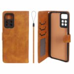 کیف موبایل مگنتی درجه یک داخل خز MNC Plus مدل Xiaomi Redmi Note 11 Pro Plus - عسلی