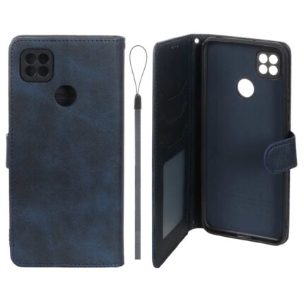 کیف موبایل مگنتی درجه یک داخل خز MNC Plus مدل Xiaomi Redmi 10A / Redmi 9C / Poco C31 - سرمه ای