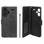 کیف موبایل مگنتی درجه یک داخل خز MNC Plus مدل Xiaomi Redmi Note 13 Pro Plus 5G - مشکی