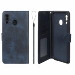 کیف موبایل مگنتی درجه یک داخل خز MNC Plus مدل Samsung Galaxy A30 / A20 - سرمه ای