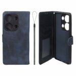 کیف موبایل مگنتی درجه یک داخل خز MNC Plus مدل Xiaomi Redmi Note 14S / Note 13 Pro 4G / Poco M6 Pro 4G - سرمه ای